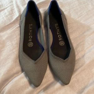 Rothy’s The Point flats in Cloud Grey Birdseye